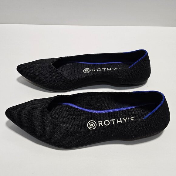 Rothy's Black and Blue Flats - Picture 3 of 10
